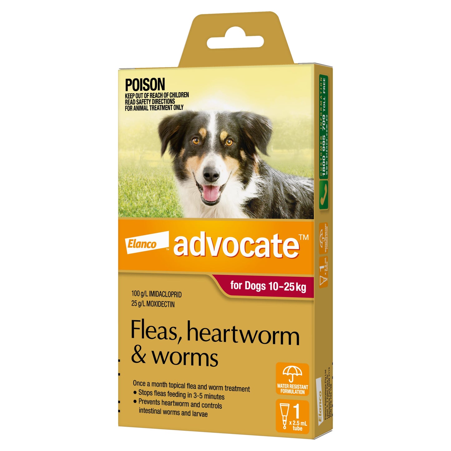 Advocate Flea & Worming Treatment 10-25kg Dog