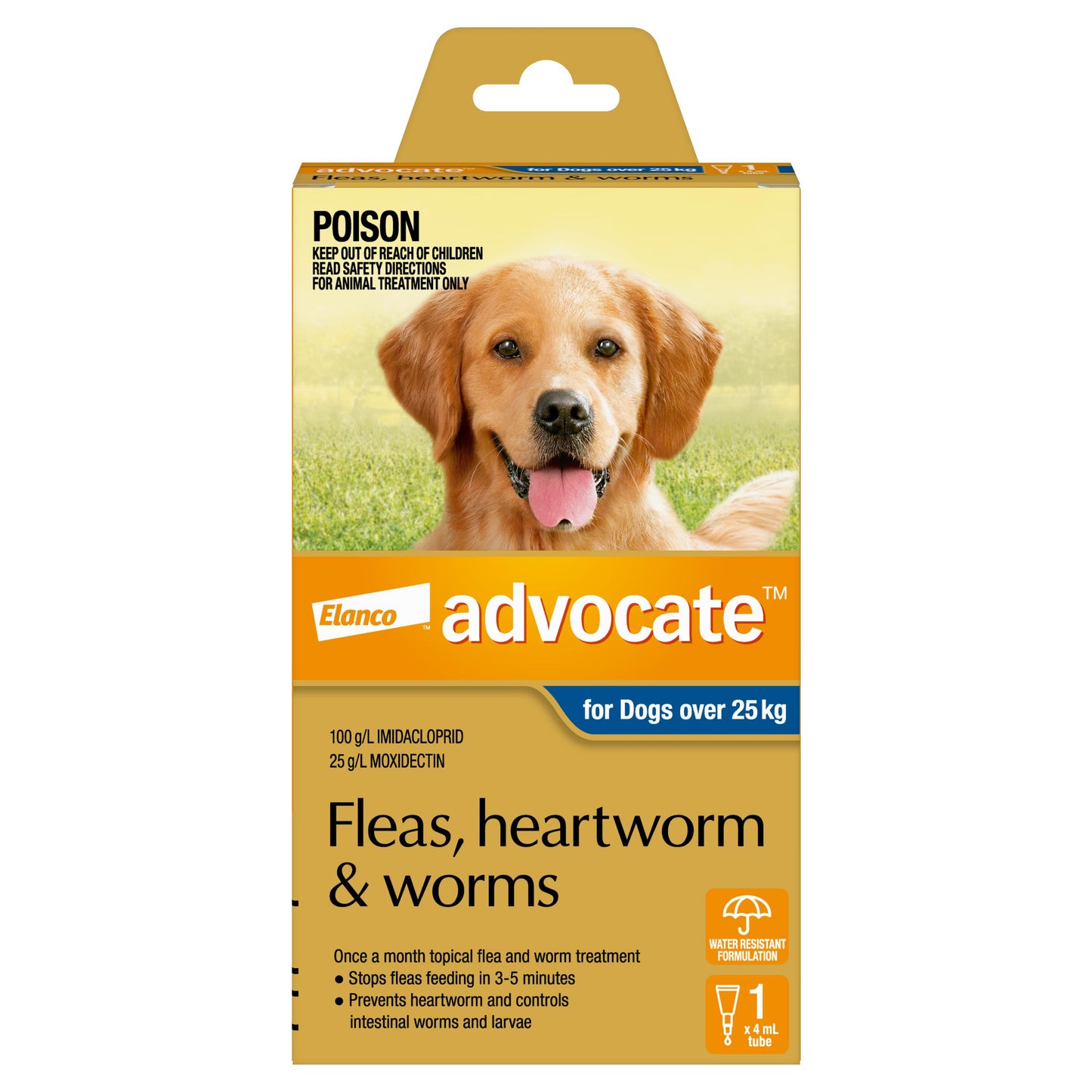 Advocate Flea & Worming Treatment 25kg+ Dog