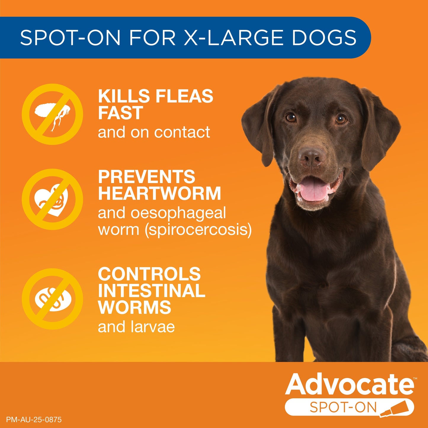 Advocate Extra Large Breed 25kg+ Flea & Worming Spot-On Dog Treatment