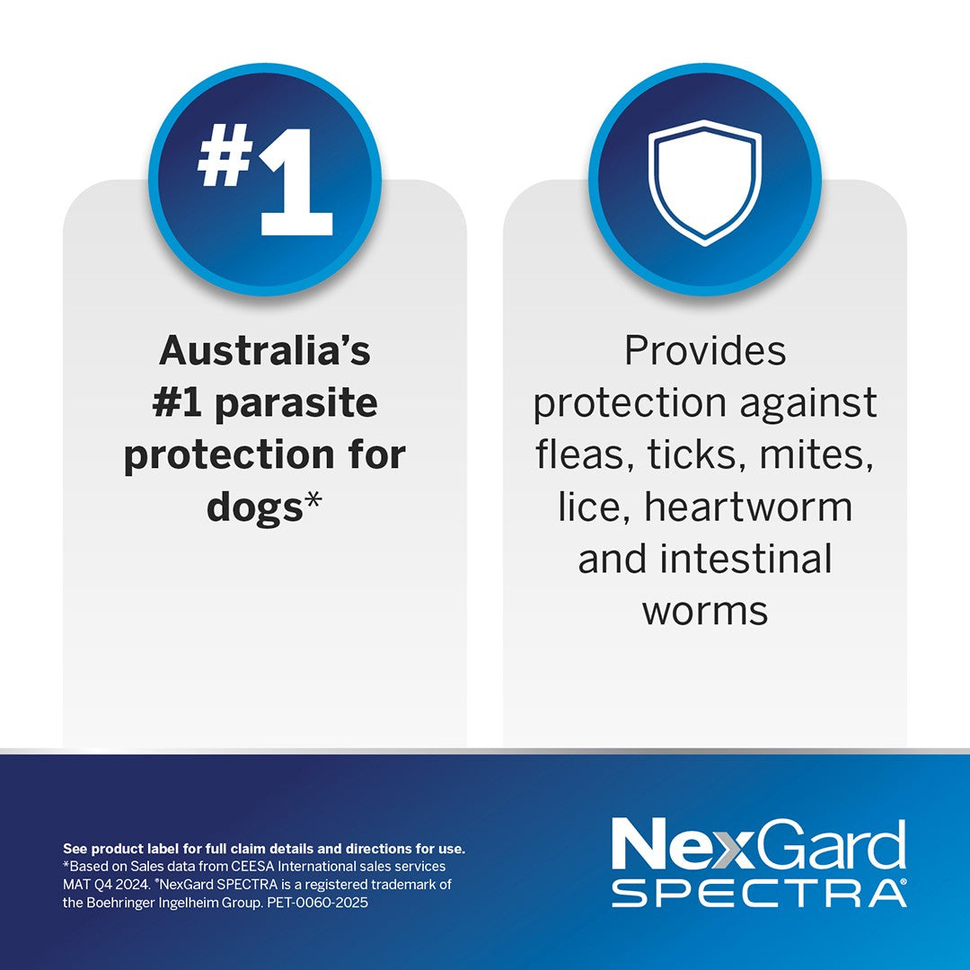 NexGard Spectra Large Breed 15.1-30kg Flea, Tick & Worming Dog Chews