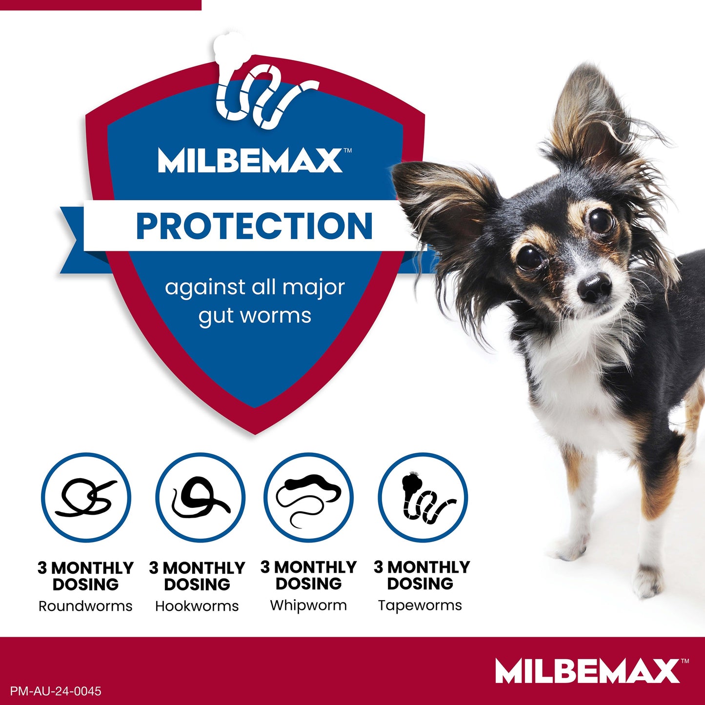 Milbemax Allwormer <5kg Dog 2pk