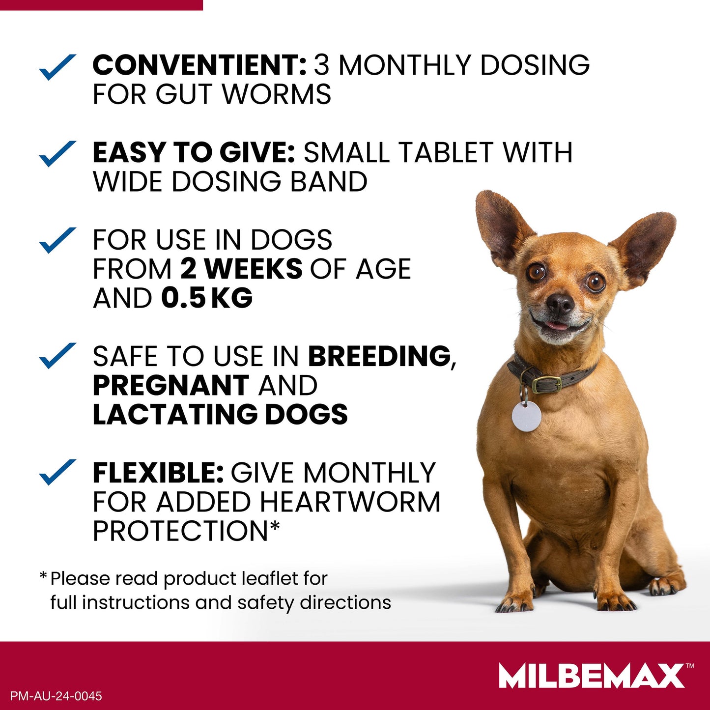 Milbemax Allwormer <5kg Dog 2pk