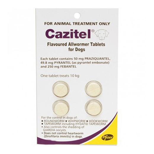 Cazitel Worming Tablets 4 Pack