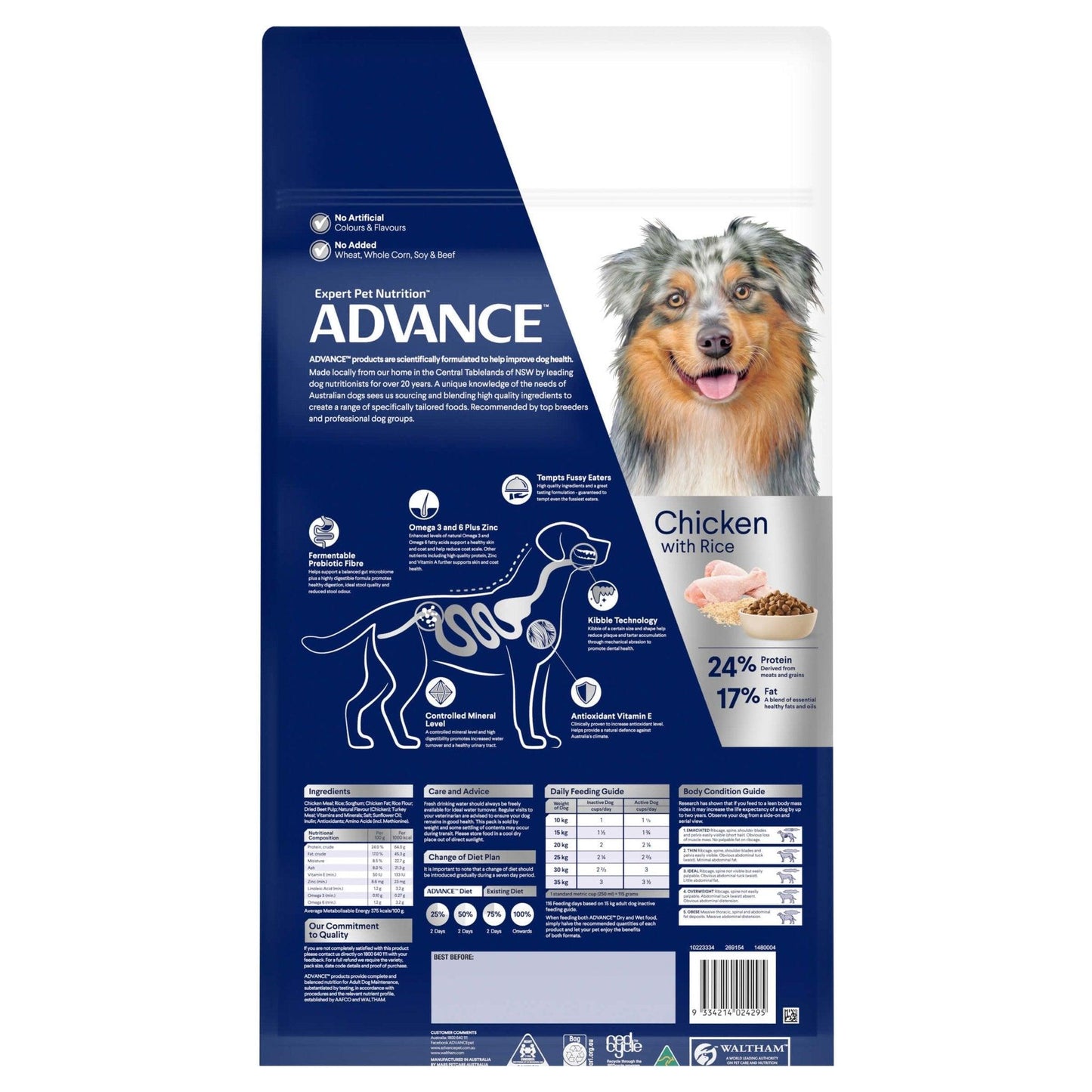 Advance Adult Medium Breed Chicken & Rice Dry Dog Food