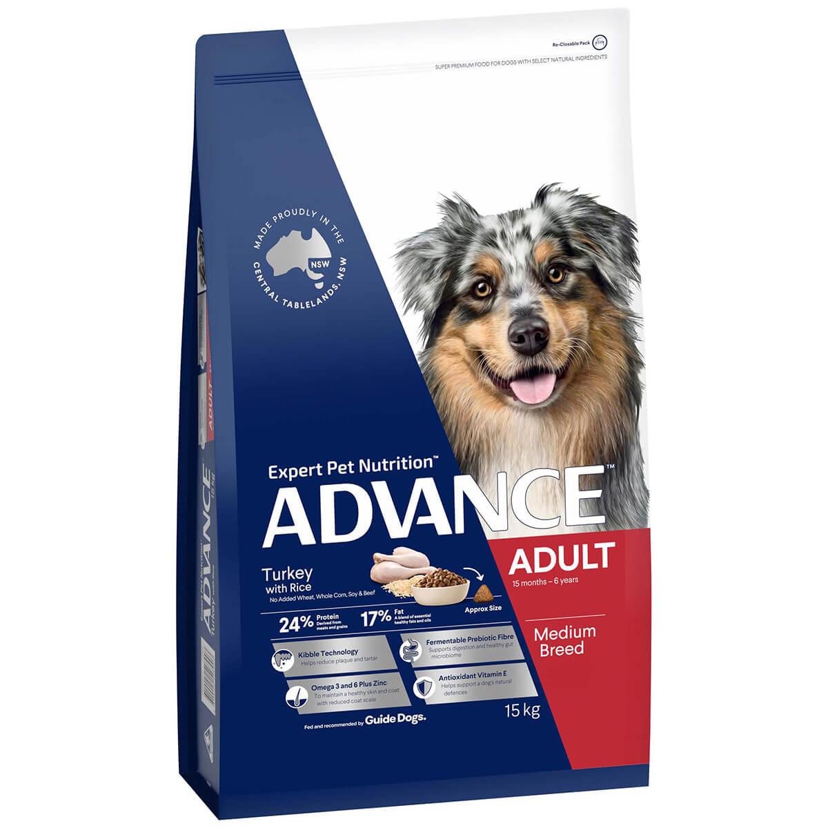 Advance Adult Medium Breed Turkey and Rice Dry Dog Food