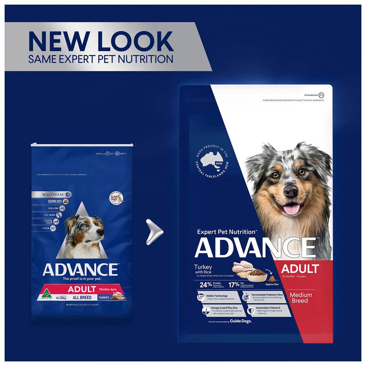 Advance Adult All Breed Turkey and Rice Dry Dog Food