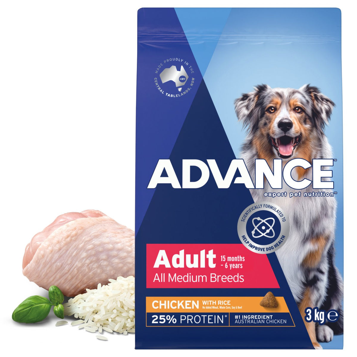 Advance Medium Breed Adult Chicken & Rice Dry Dog Food