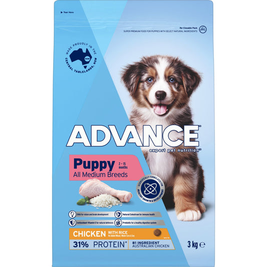 Advance Medium Breed Puppy Chicken & Rice Dry Dog Food