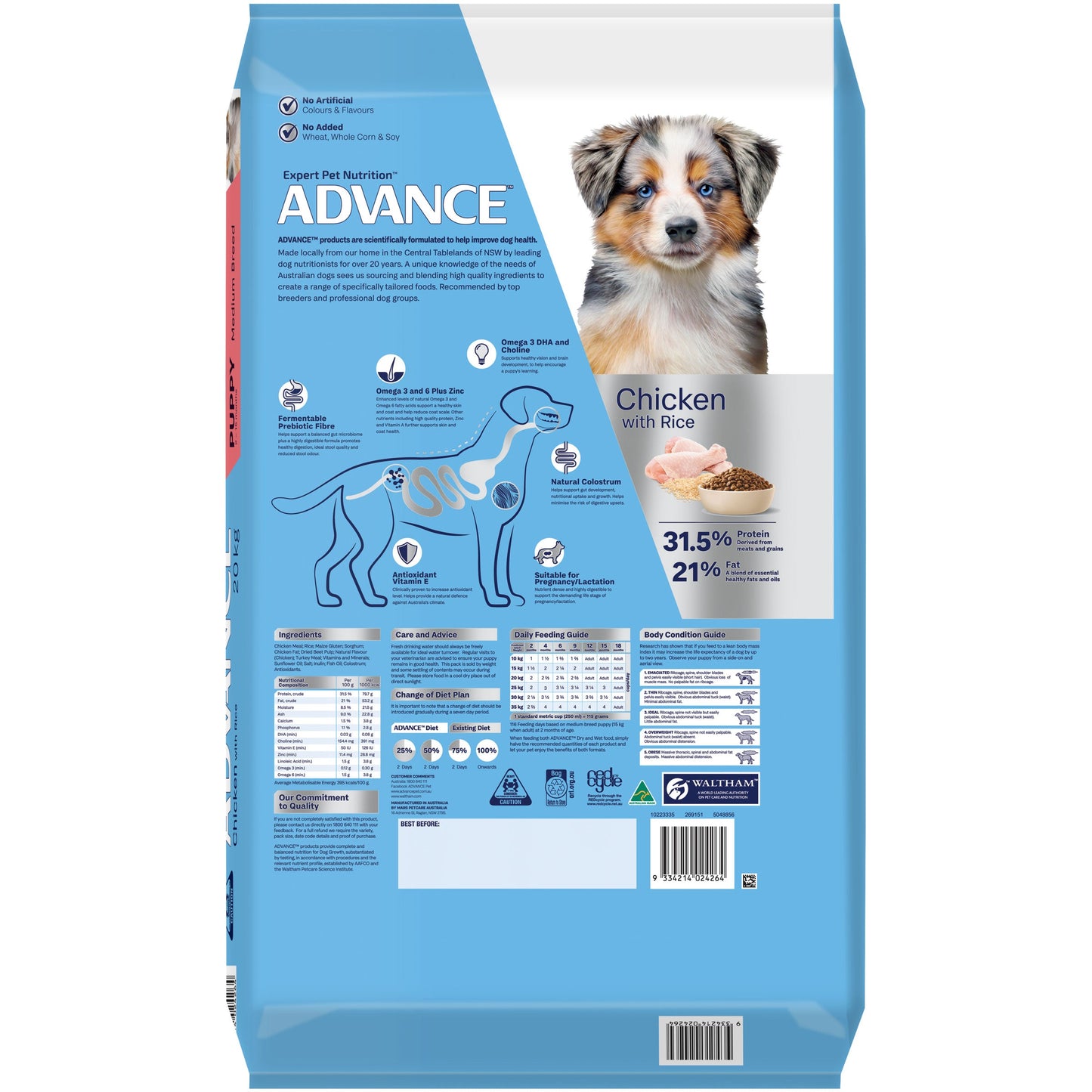 Advance Medium Breed Puppy Dry Dog Food