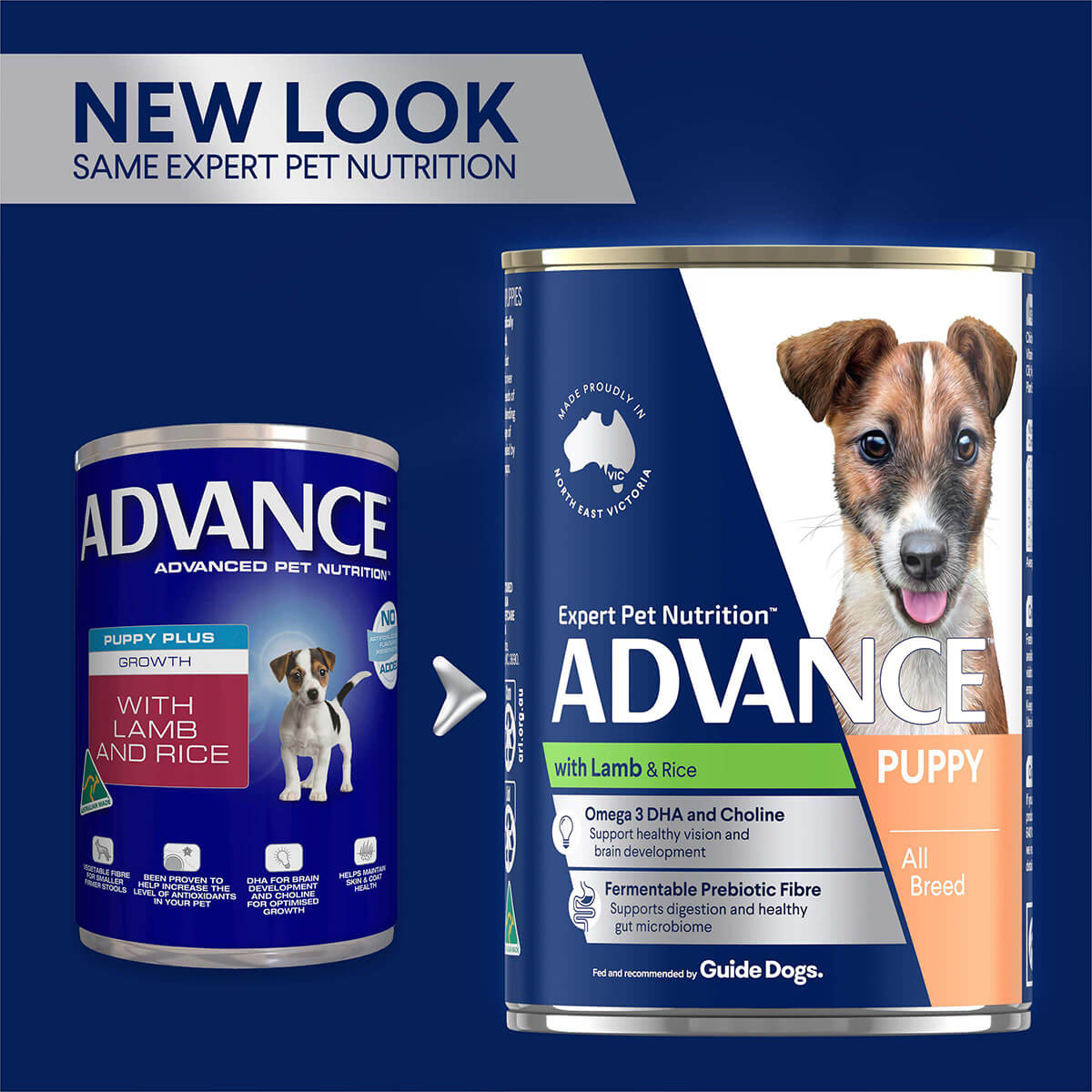 Advance Growth Puppy Lamb & Rice Wet Dog Food 410g