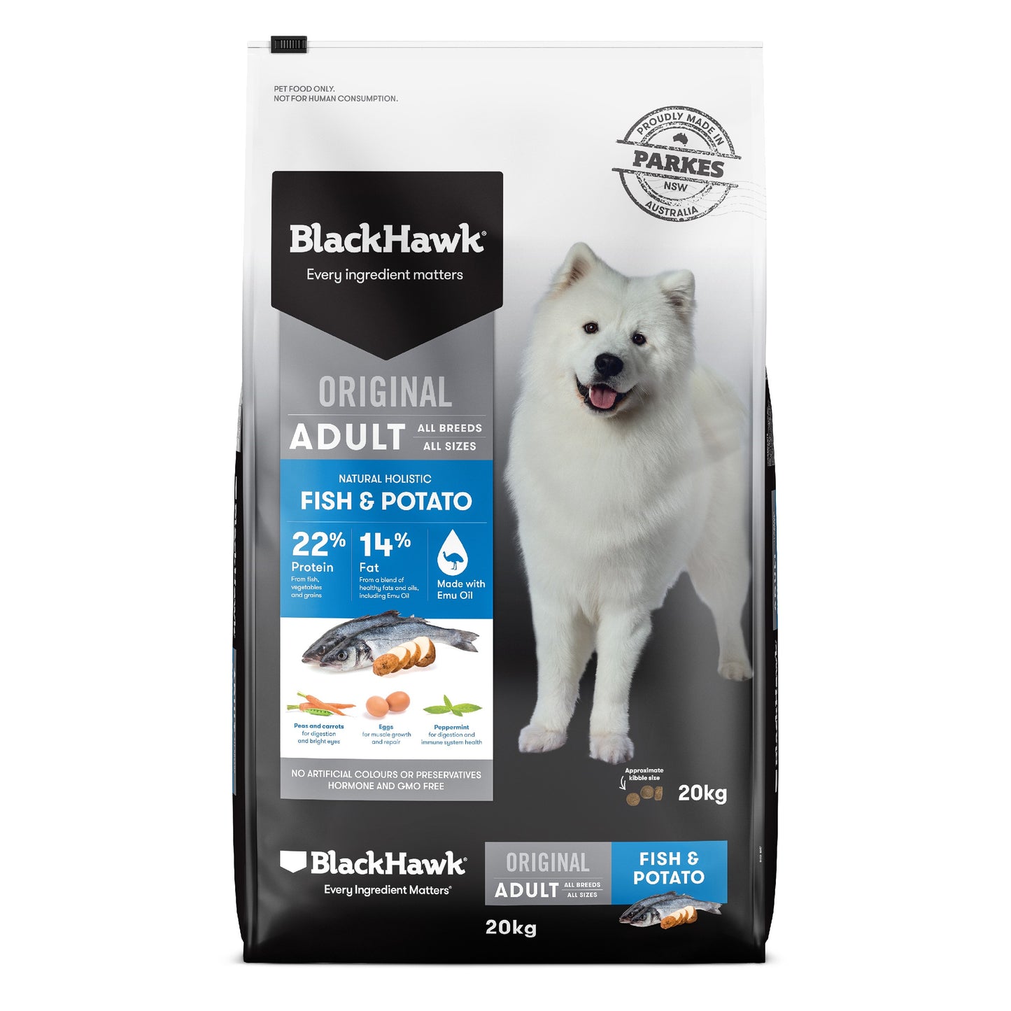 Black Hawk Original Fish & Potato Adult Dry Dog Food