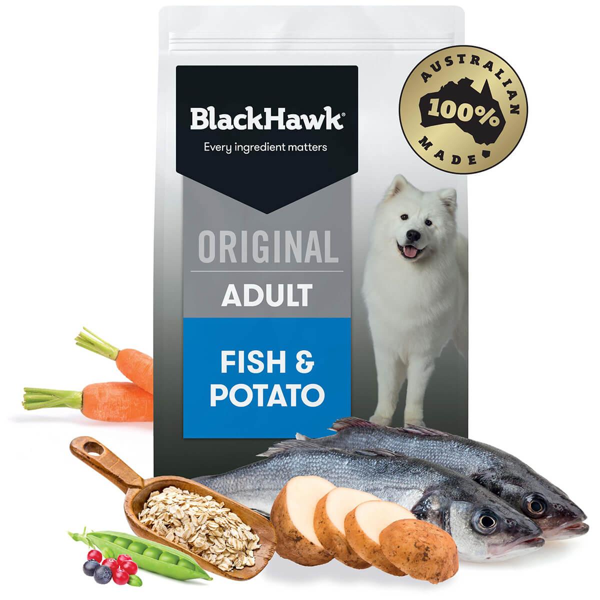 Black Hawk Original Adult Fish & Potato Dry Dog Food