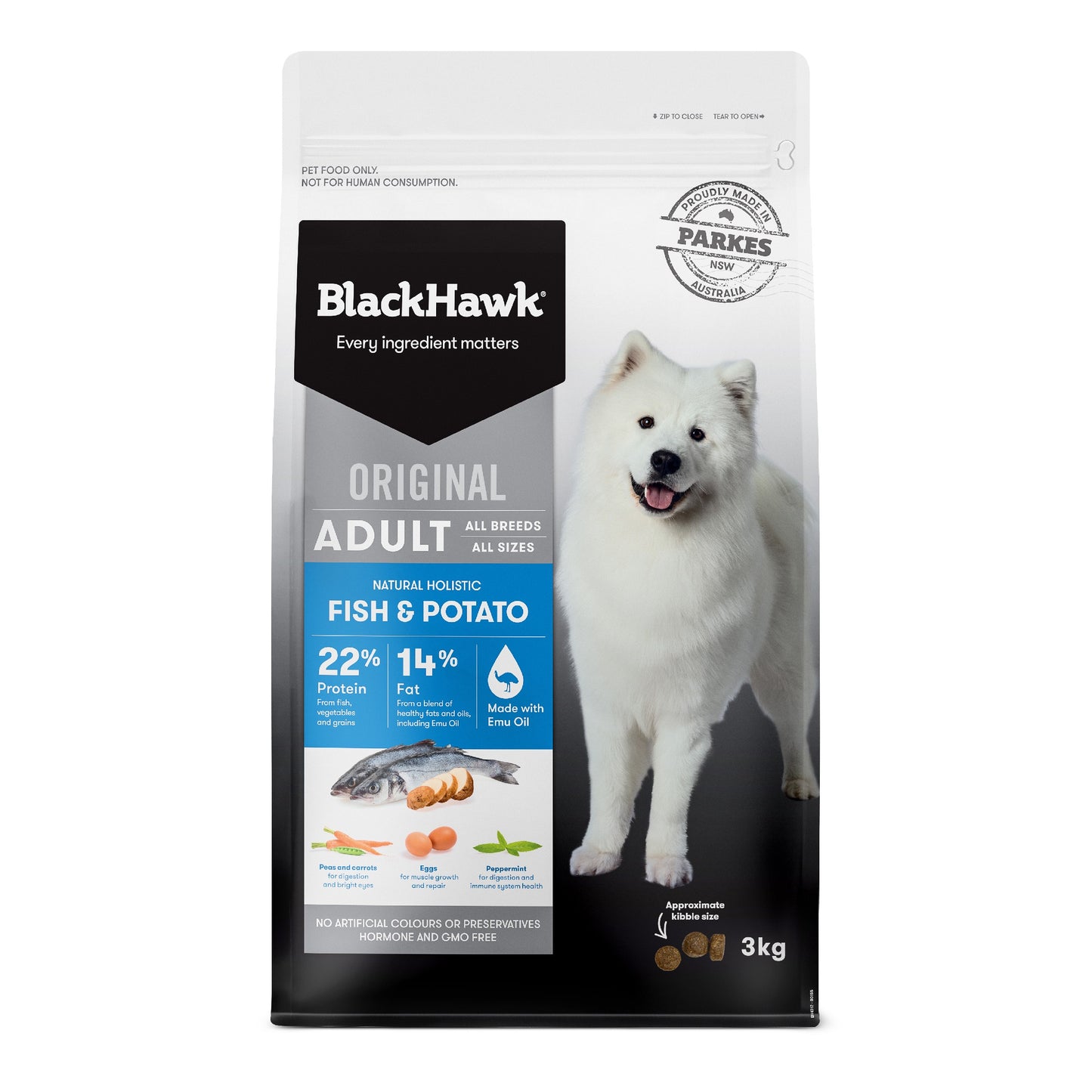 Black Hawk Original Fish & Potato Adult Dry Dog Food