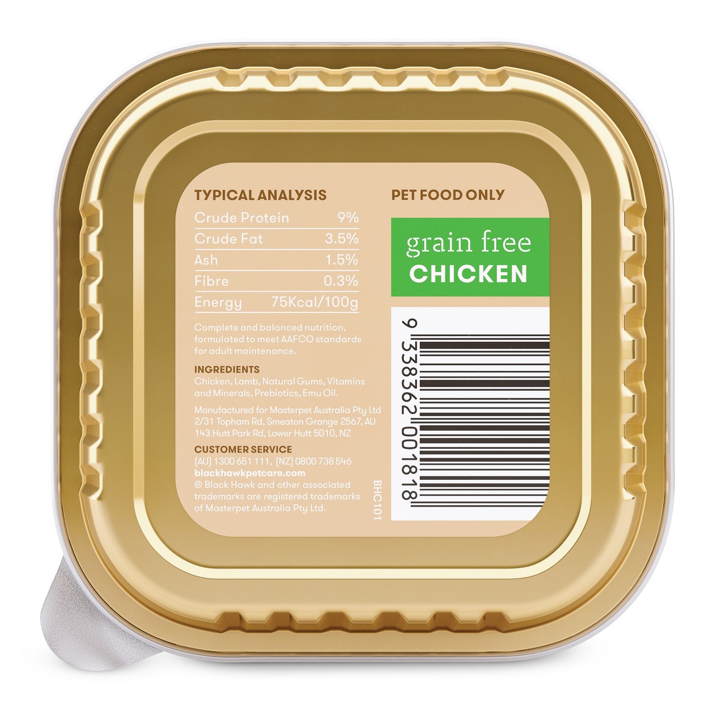 Black Hawk Grain Free Adult Chicken Wet Dog Food