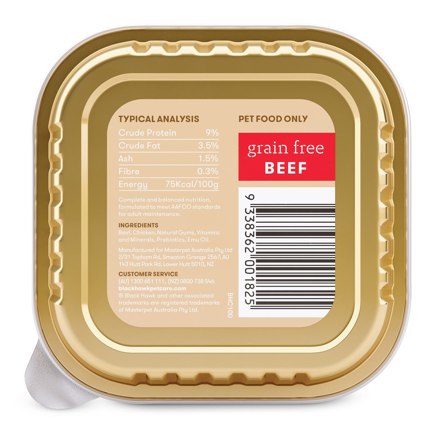 Black Hawk Grain Free Adult Beef Wet Dog Food