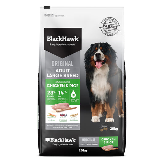 Black Hawk Large Breed Chicken & Rice Adult Dry Dog Food