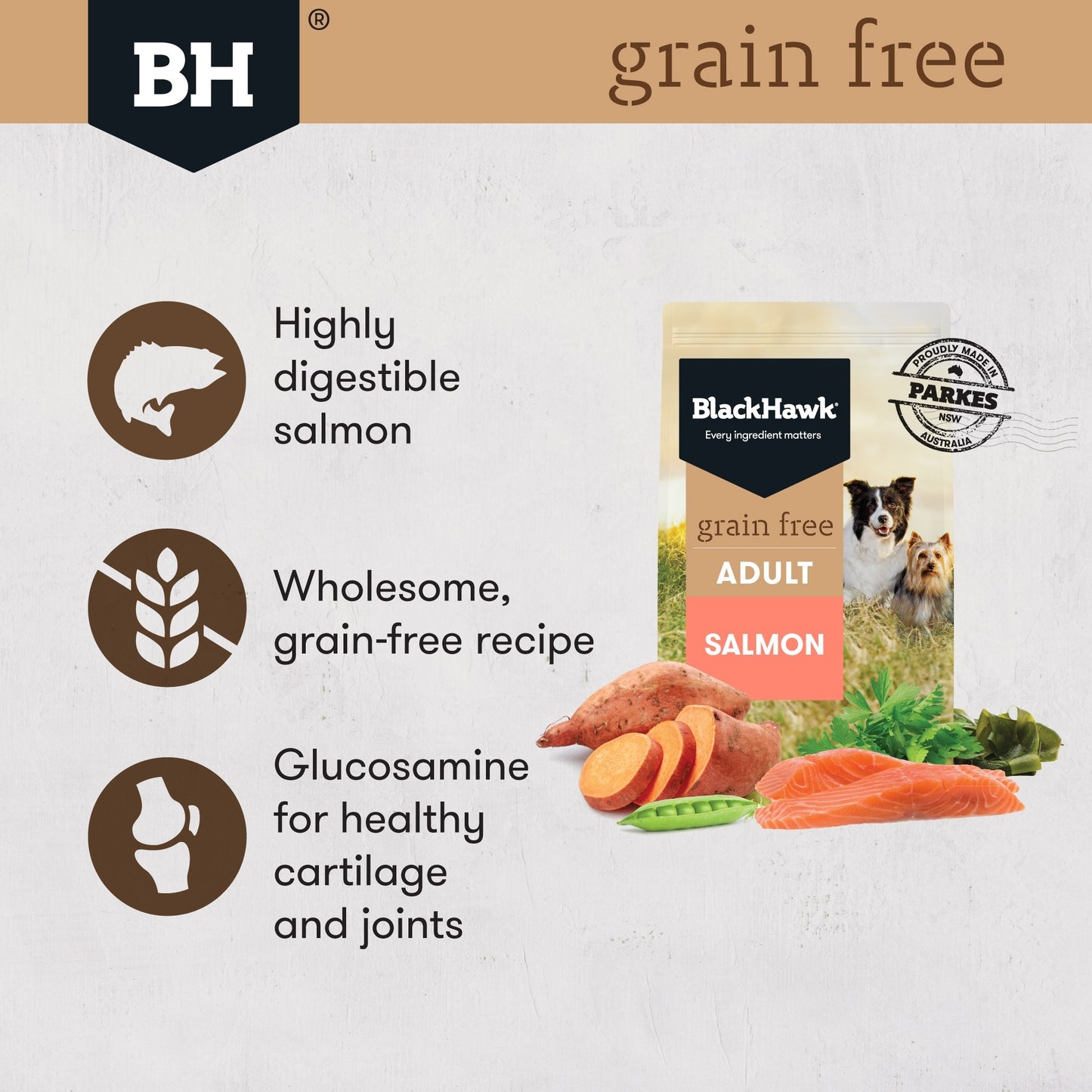 Black Hawk Grain Free Adult Salmon Dry Dog Food