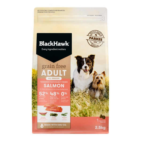 Black Hawk Grain Free Adult Salmon Dry Dog Food