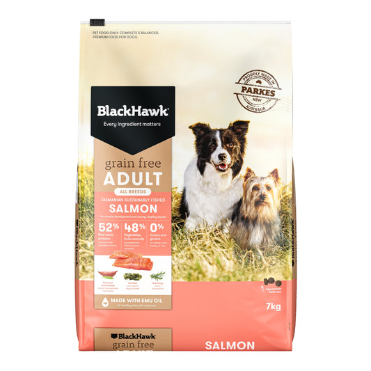 Black Hawk Grain Free Adult Salmon Dry Dog Food