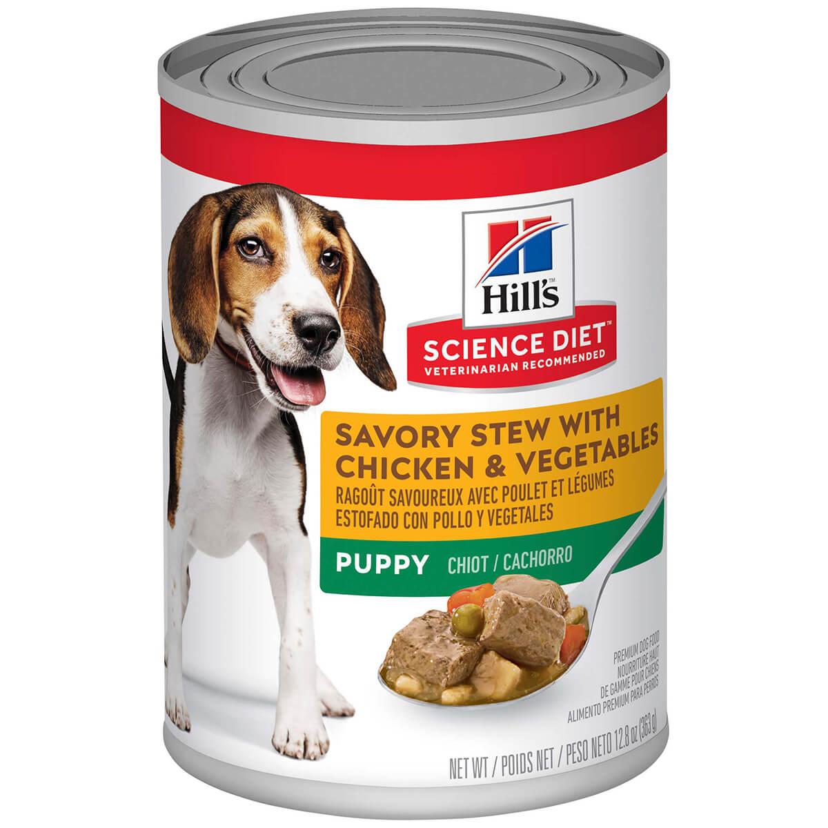 Hill's Science Diet Savory Stew Puppy Chicken & Vegetable Wet Dog Food 363g