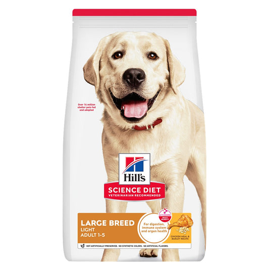 Hill's Science Diet Large Breed Light Adult Chicken Dry Dog Food 12kg