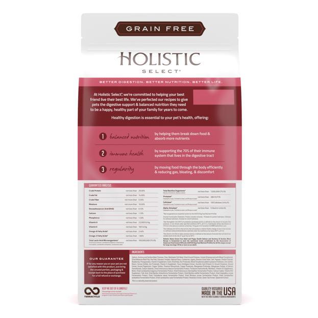 Holistic Select Grain Free Health Dry Dog Food Salmon, Anchovy & Sardine Meal