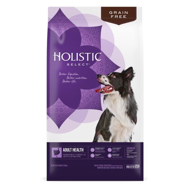 Holistic Select Grain Free Health Turkey & Lentils Dry Dog Food