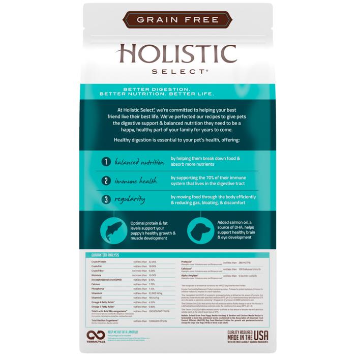 Holistic Select Health Grain Free Puppy Anchovy, Sardine & Chicken Dry Dog Food 1.81kg