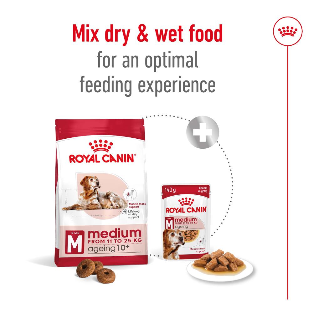 Royal Canin Medium Ageing 10+ Senior Dry Dog Food 15kg