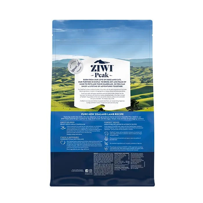 Ziwi Peak Air Dried Lamb Recipe Dry Dog Food