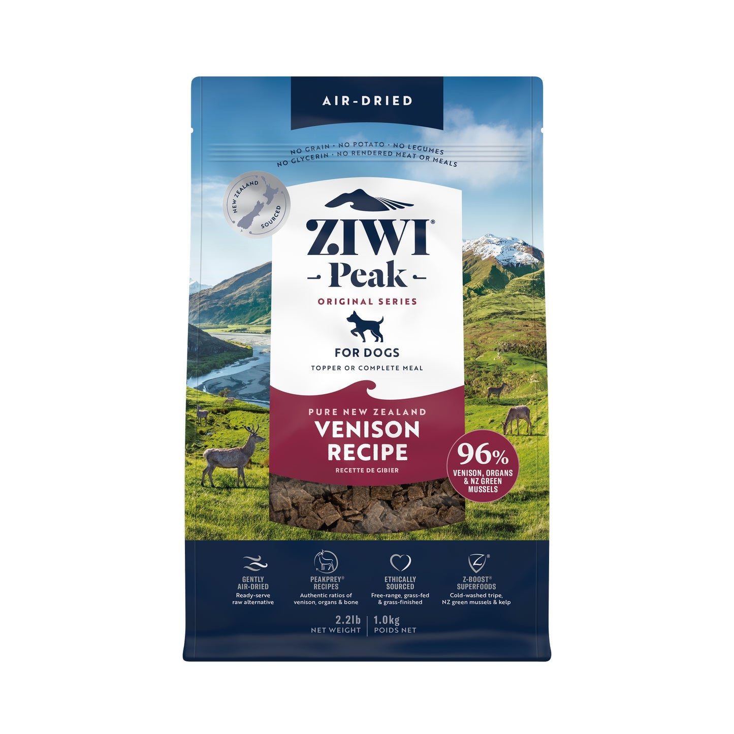 Ziwi Peak Air Dried Venison Recipe Dry Dog Food