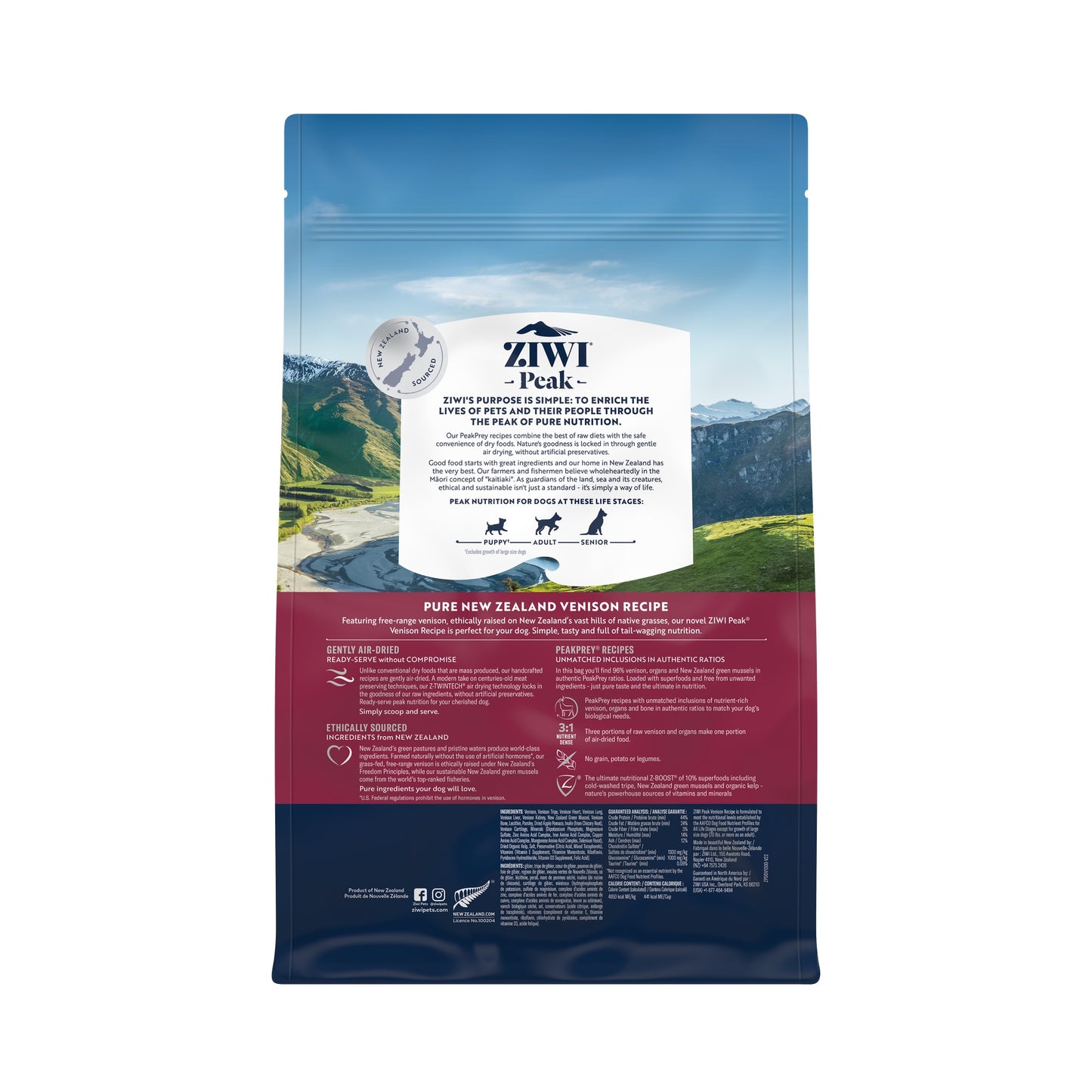 Ziwi Peak Air Dried Venison Recipe Dry Dog Food