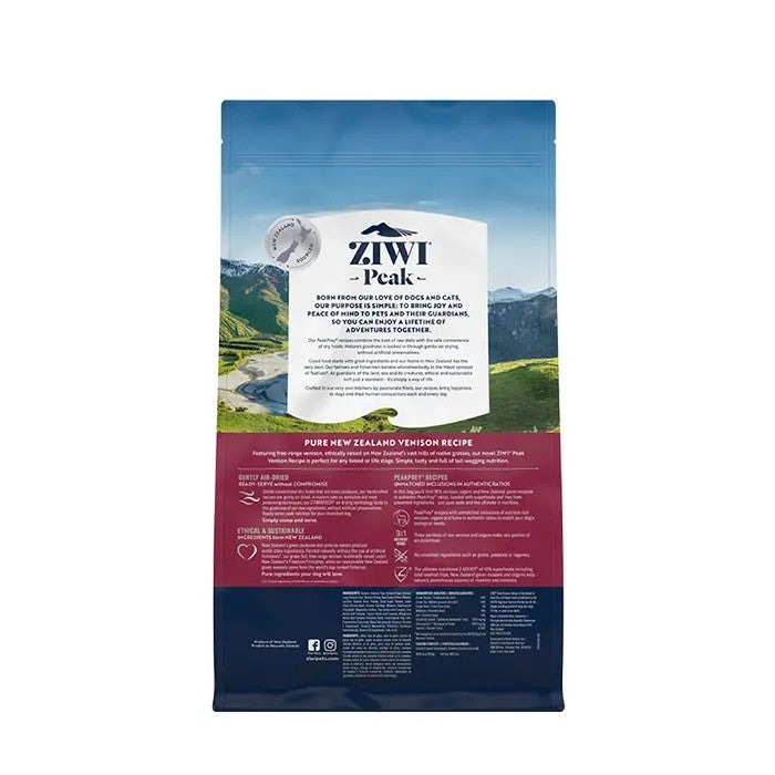 Ziwi Peak Air Dried Venison Recipe Dry Dog Food