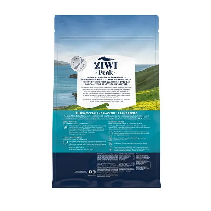 Ziwi Peak Air Dried Mackerel & Lamb Recipe Dry Dog Food