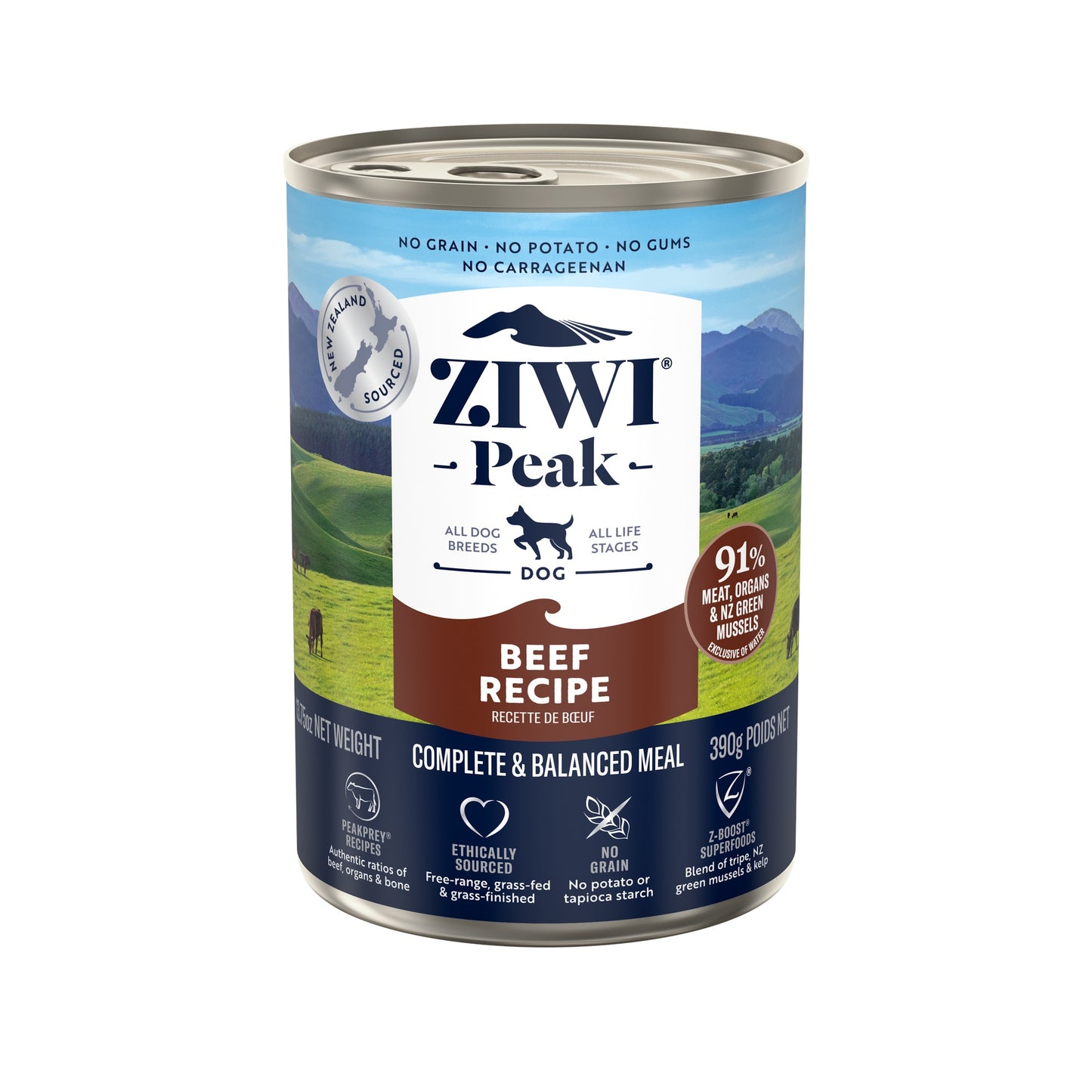 Ziwi Peak Beef Recipe Wet Dog Food