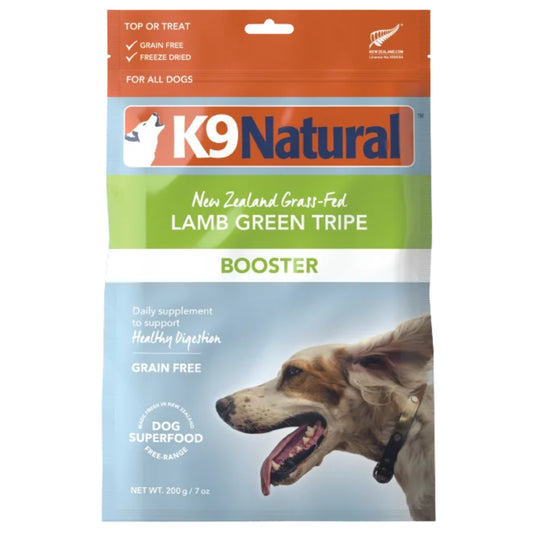 K9 Natural Freeze Dried Lamb Green Tripe Booster Dog Meal Topper