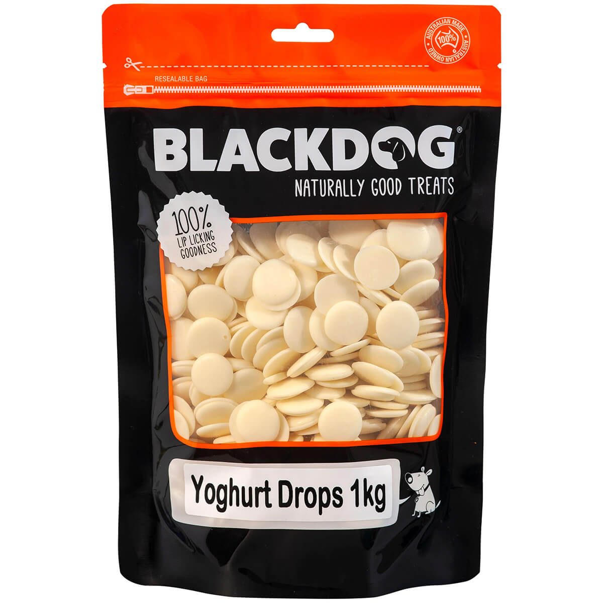 Black Dog Yoghurt Drops Dog Treats 1Kg