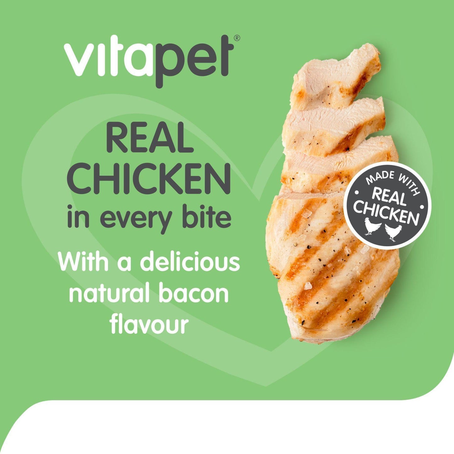 Vitapet Jerhigh Chicken & Bacon Dog Treats