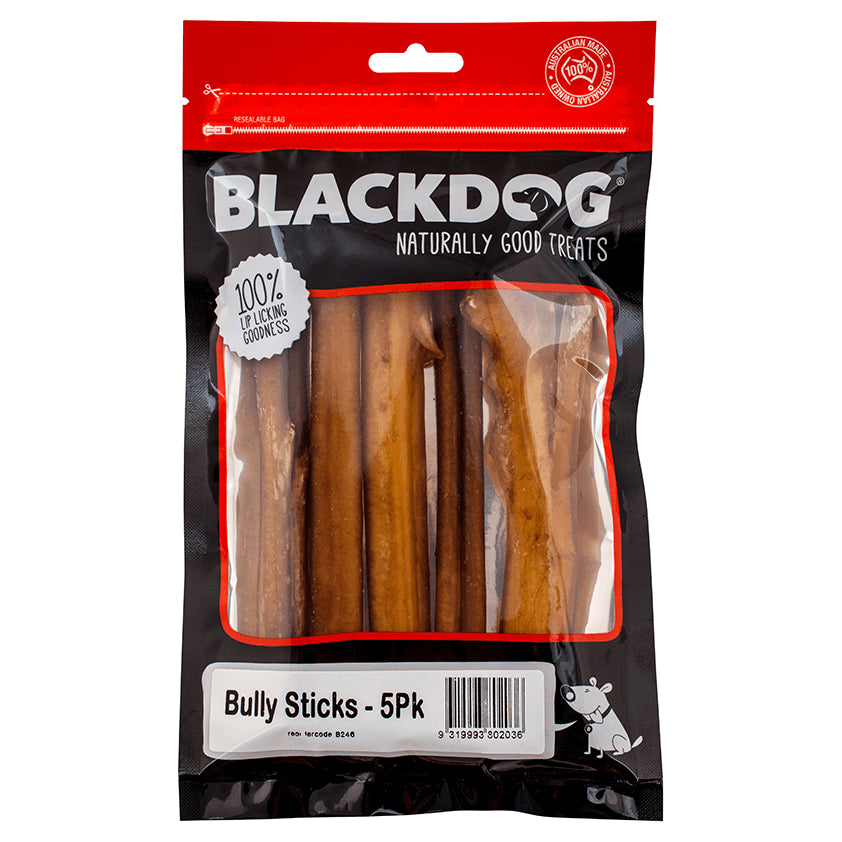 Blackdog Bully Sticks Dog Treats 5pk