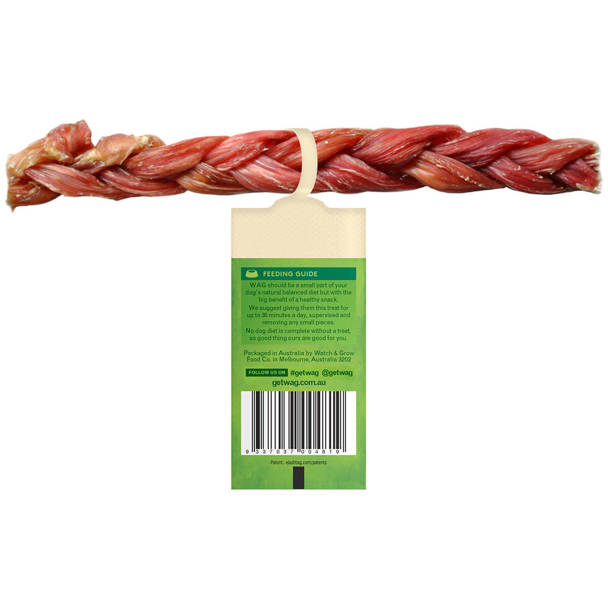 WAG Braided Bully Stick Dog Treat