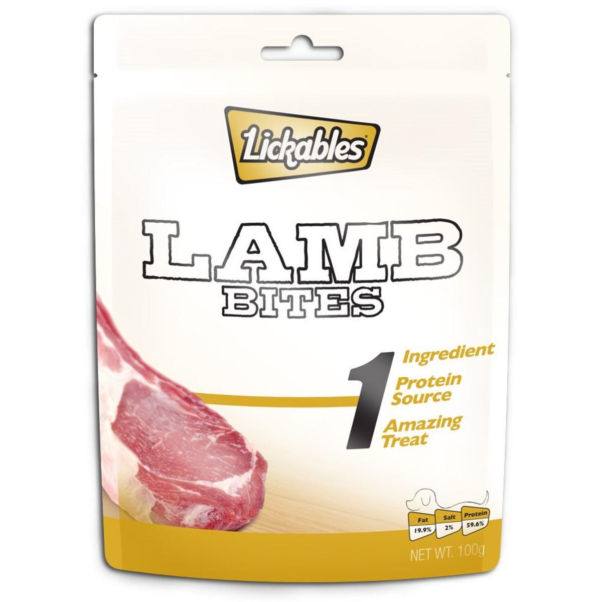 Lickables 1 Lamb Bites Dog Treats 100g