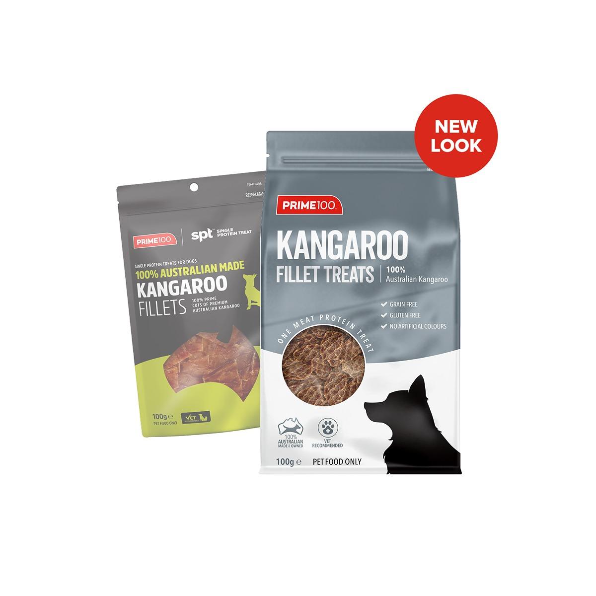 Prime100 Kangaroo Fillet Dog Treats 100G