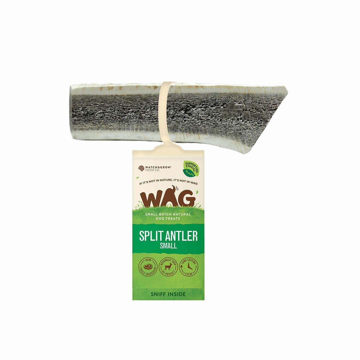 WAG Naturally Shed Split Deer Antler Long Lasting Dog Treat