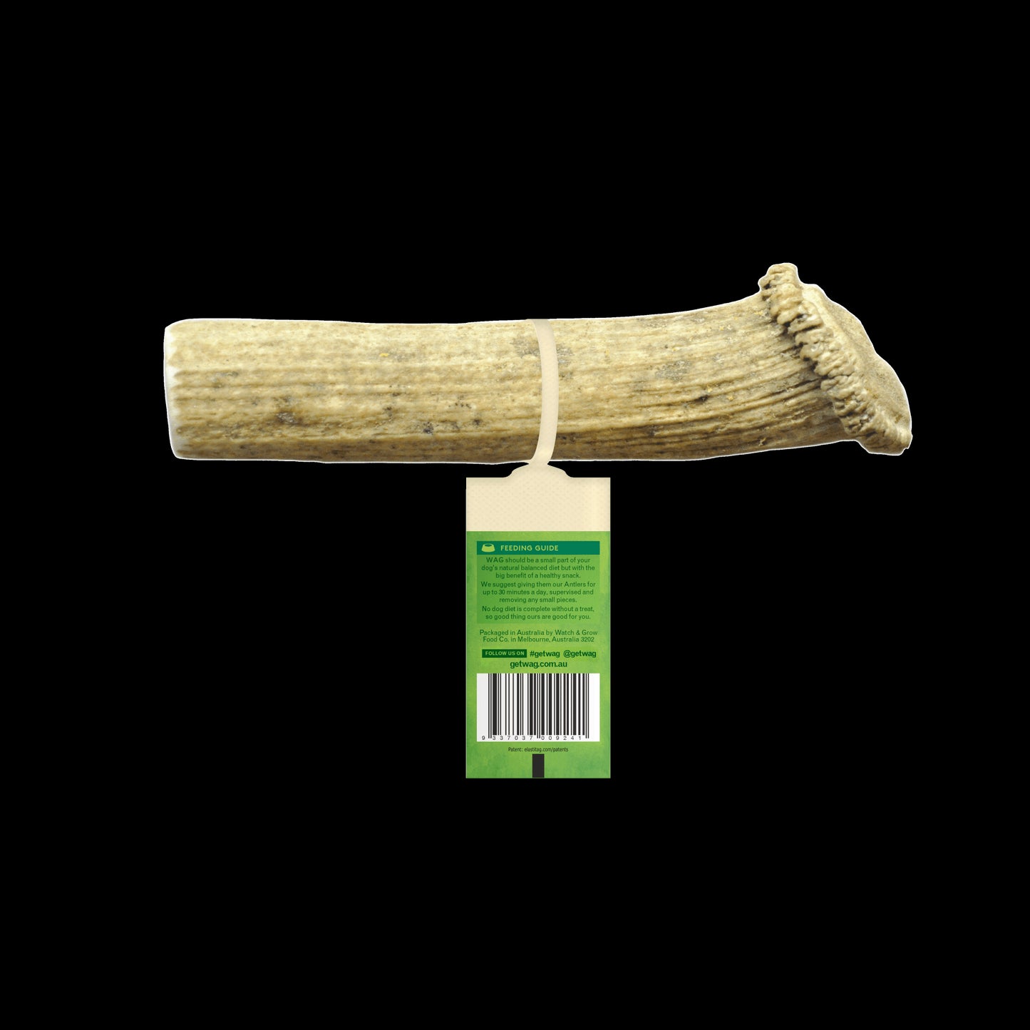 WAG Naturally Shed Split Deer Antler Long Lasting Dog Treat