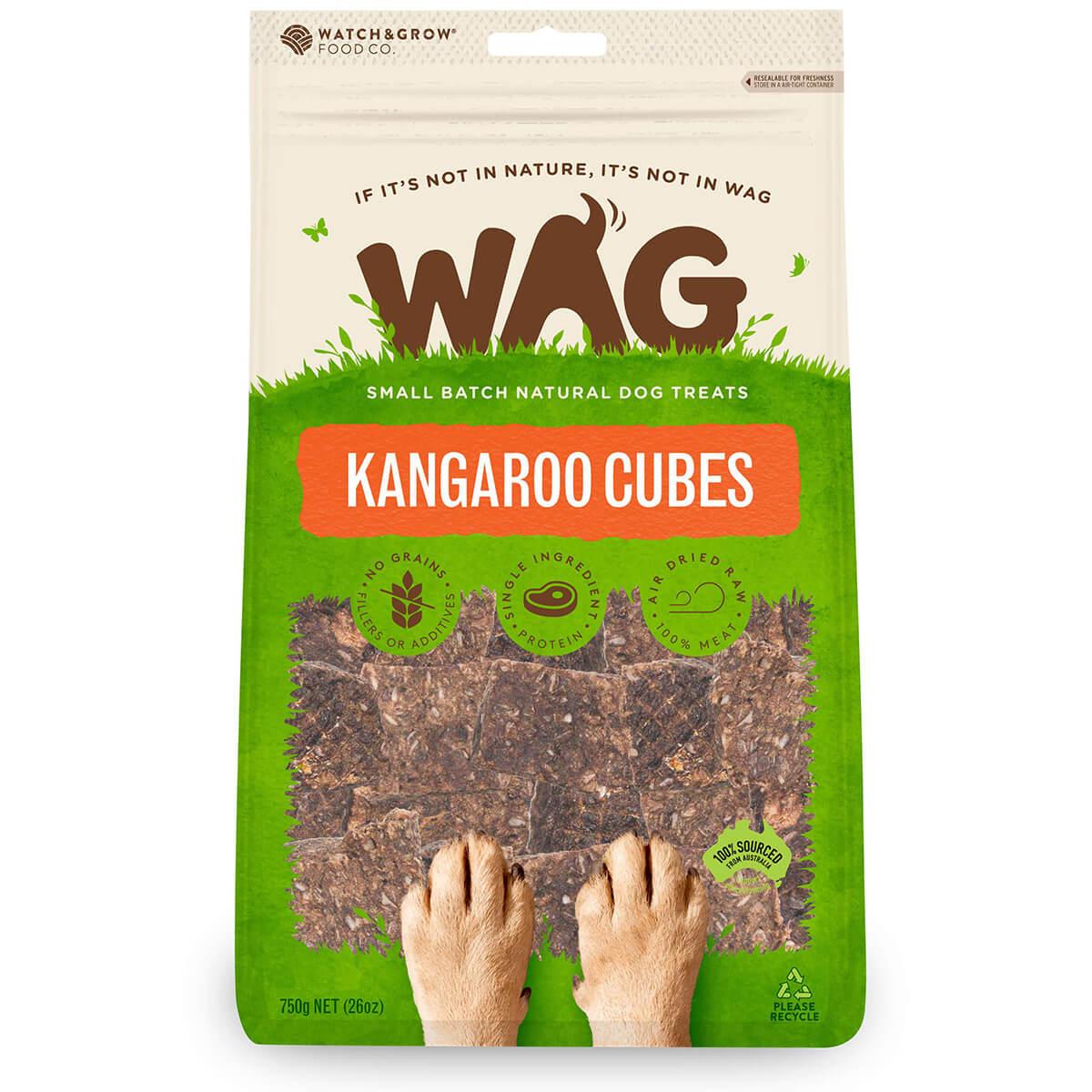 WAG Kangaroo Cubes Dog Treats