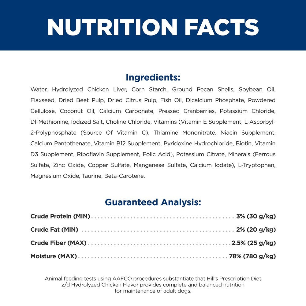 Hill's Prescription Diet Z/D Skin & Food Sensitivities Wet Dog Food 370G