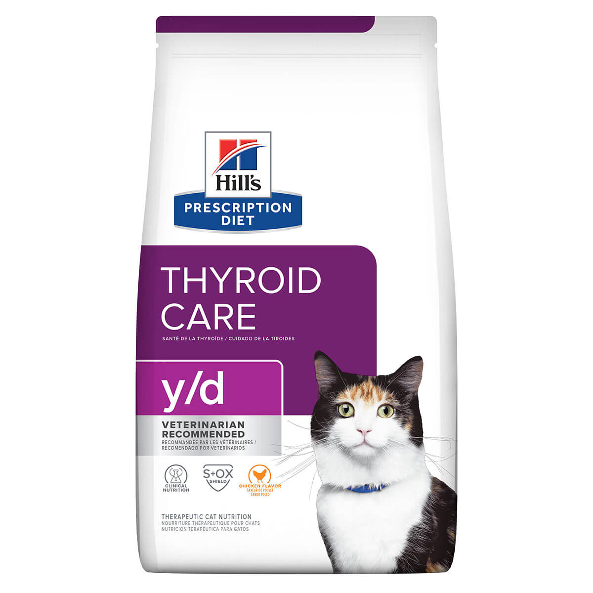 Hill's Prescription Diet Y/D Thyroid Care Dry Cat Food 1.8kg