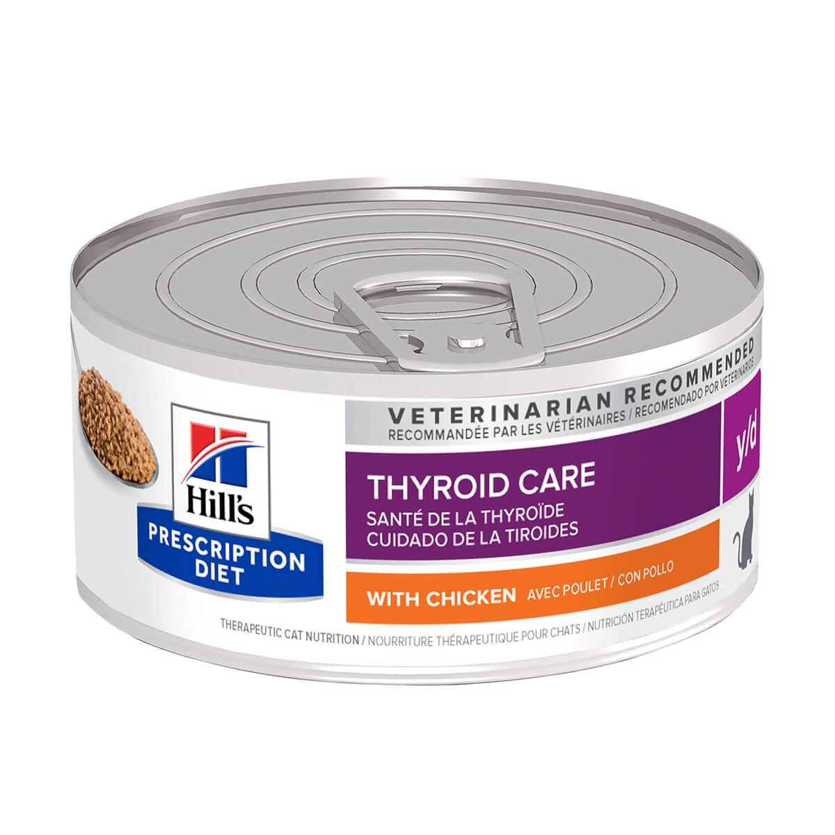 Hill's Prescription Diet Y/D Thyroid Care Wet Cat Food 156G