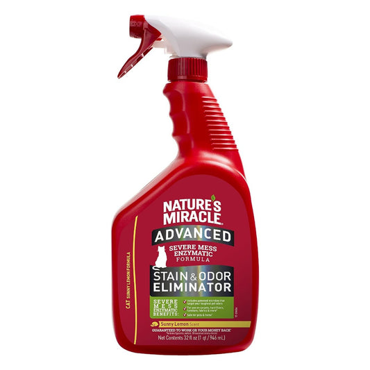 Nature's Miracle Advanced Formula Cat Stain & Odour Remover Sunny Lemon Scent 946ml