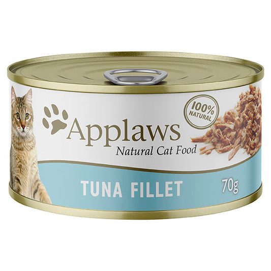 Applaws Natural Tuna Fillet in Broth Wet Cat Food Can